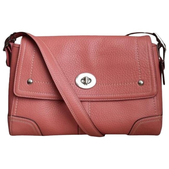 Coach Hamilton Convertible Purse Dusky Pink  # F13957 Shoulder Adjustable Strap. - Picture 1 of 12